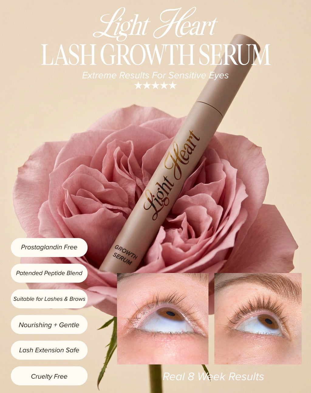 Lash Growth Serum | Prostaglandin Analogue-Free Lash and Brow Serum