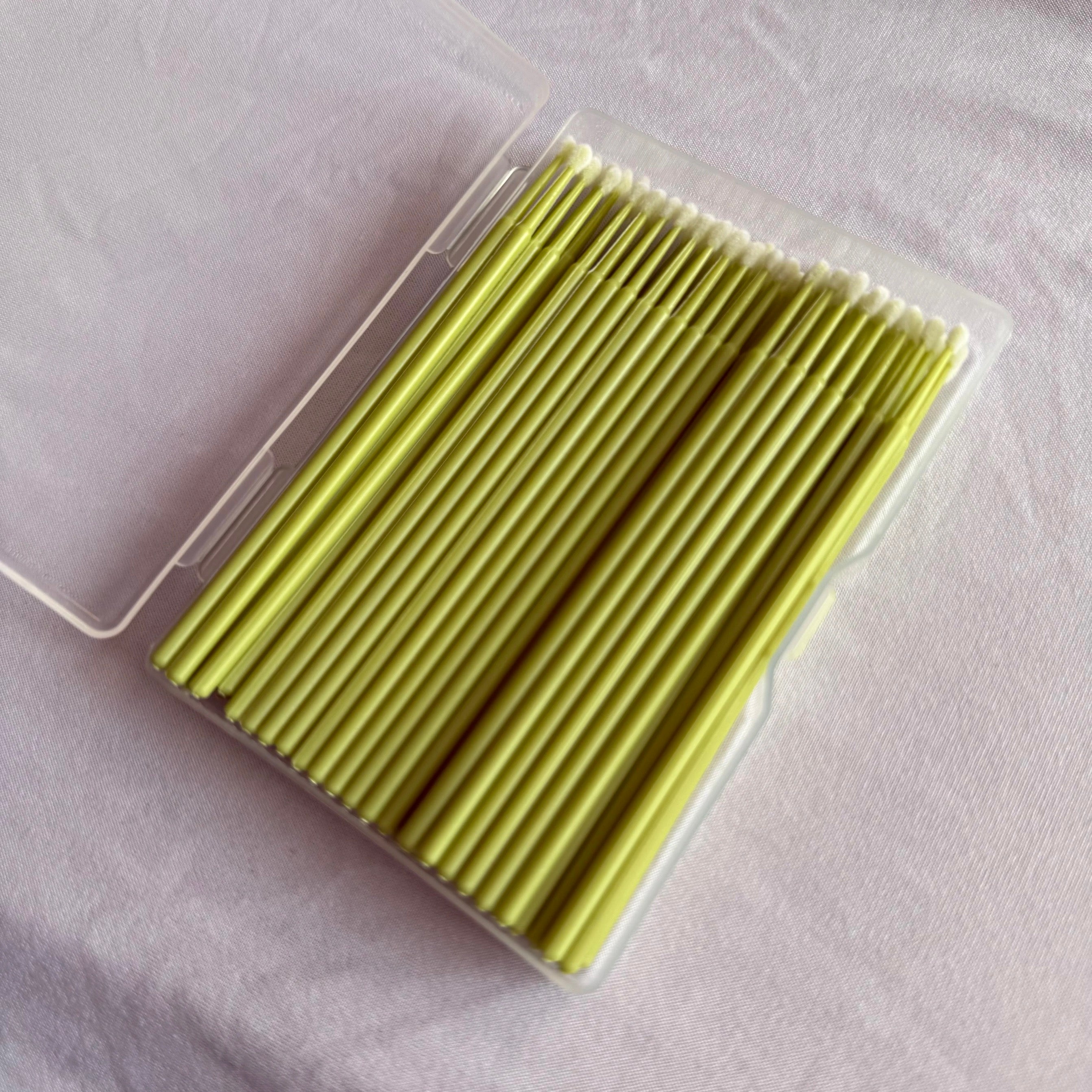 Lime Green Disposable Micro Swabs (100 pcs)