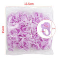 Lavender Heart Shaped Glue Rings (100 pcs)