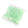 Mint Green Heart Shaped Glue Rings (100 pcs)