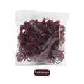 Dark Brown Heart Shaped Glue Rings (100 pcs)